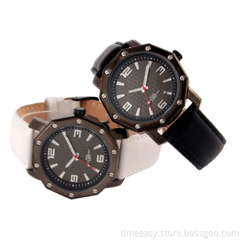 Gifts Itmes Promotional PU Leather Band CE RoHS Certificates 2013 Wrist Watches Men